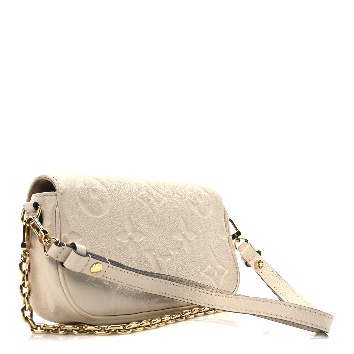 Empreinte Monogram Giant Ivy Wallet On Chain Cream