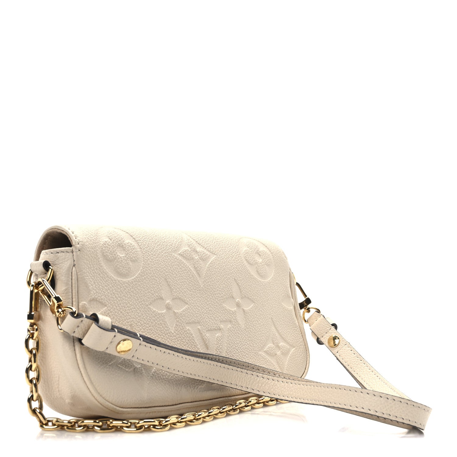 Louis Vuitton Empreinte Monogram Giant Ivy Wallet On Chain Cream 3 of 9