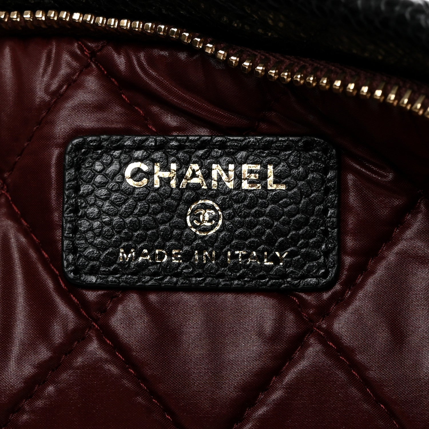 Chanel Caviar Quilted CC Beauty Clutch Black 8 of 9