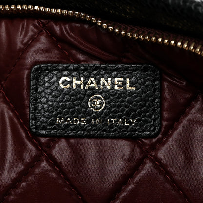 Chanel Caviar Quilted CC Beauty Clutch Black 8 of 9