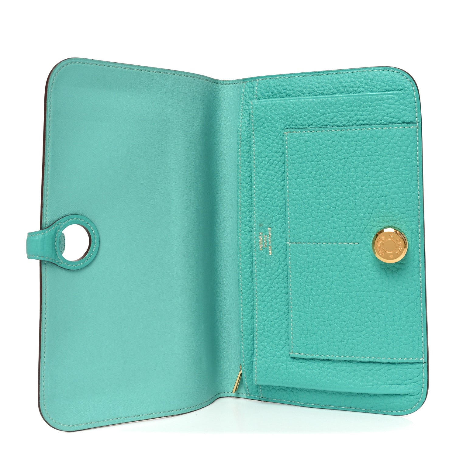 Hermes Togo Dogon Duo Wallet Lagon 5 of 6