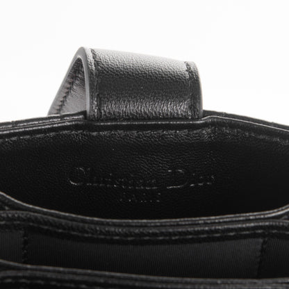 Christian Dior Lambskin Cannage Lucky Badges Lady Dior 5-Gusset Card Holder Black 6 of 8
