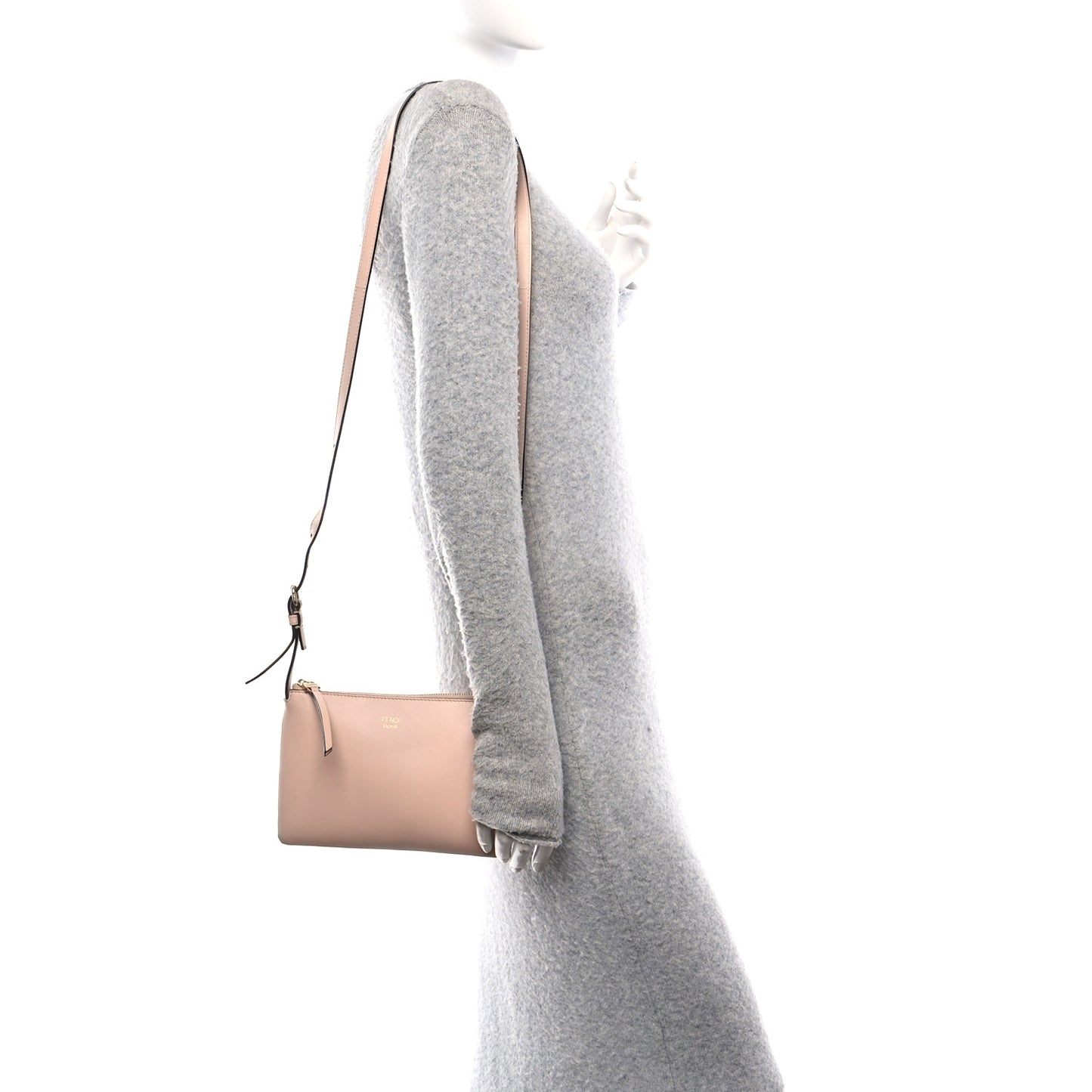Nappa Mini Crossbody Pouch Light Rose