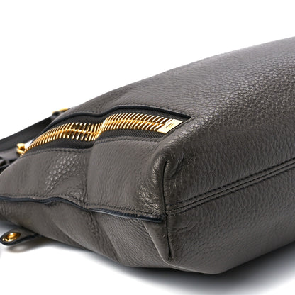 Tom Ford Grained Calfskin Alix Padlock Zip Tote Graphite 11 of 16