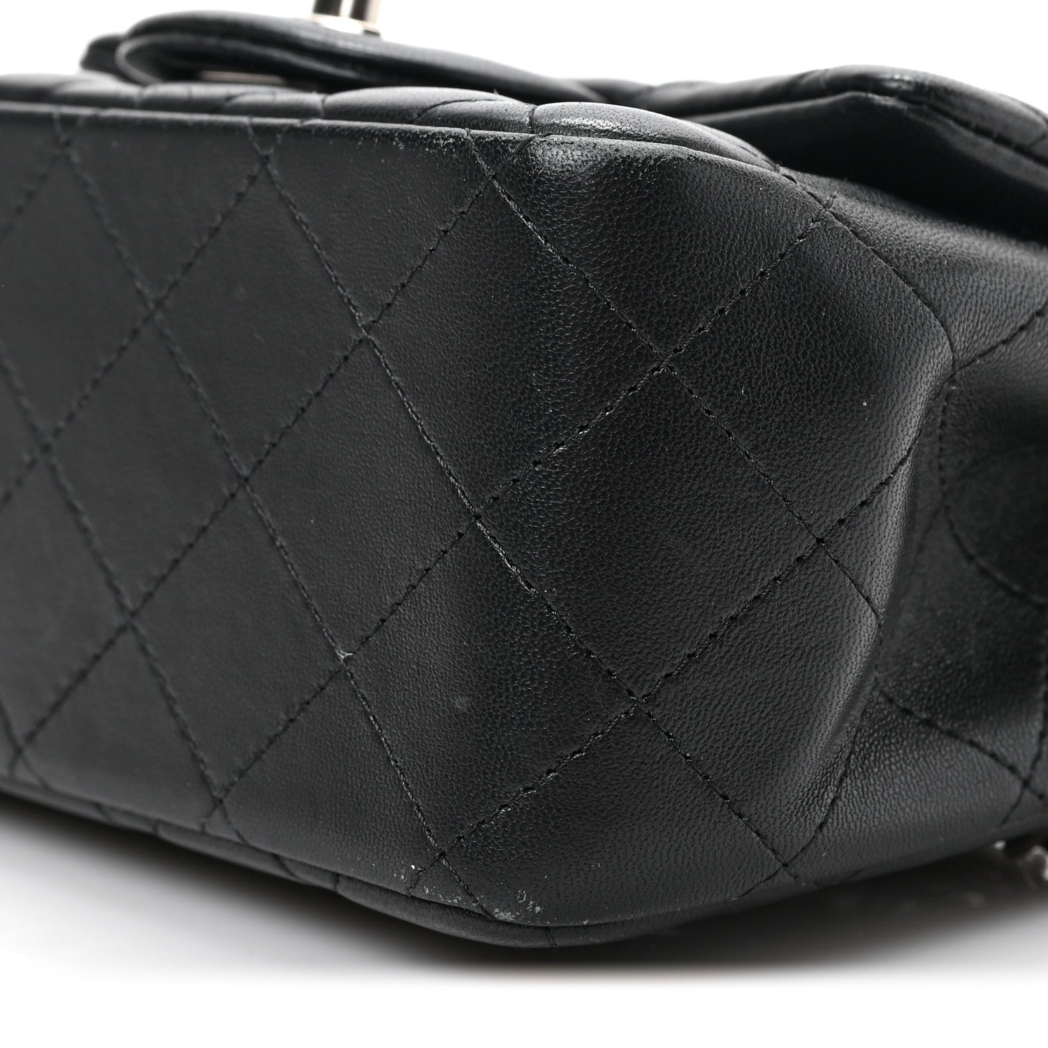 Chanel Lambskin Quilted Mini Square Flap Black 9 of 9