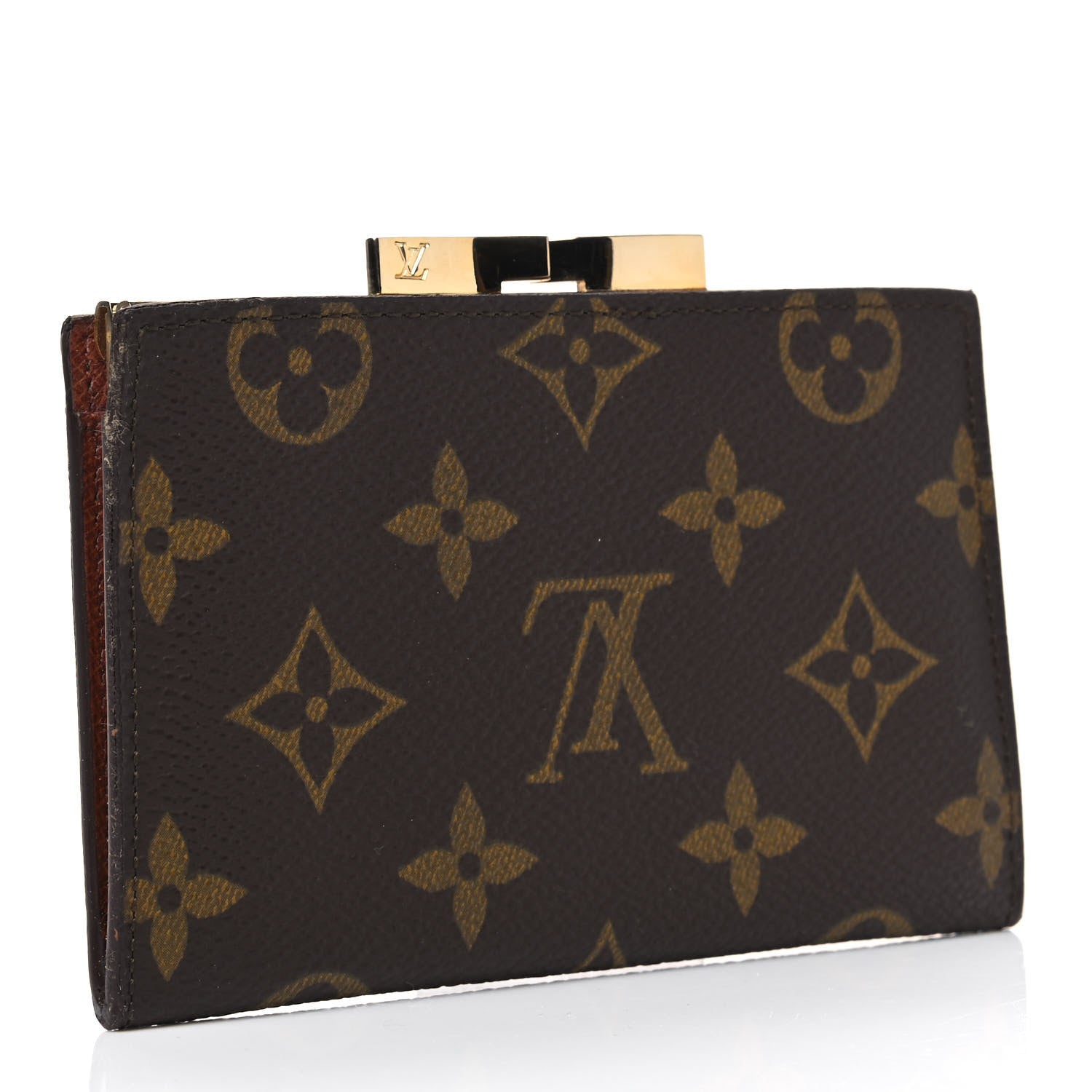 Louis Vuitton Monogram French Kiss Lock Coin Purse 2 of 8