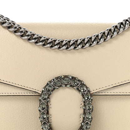 Gucci Textured Calfskin Crystal Small Dionysus Shoulder Bag Mystic White 8 of 13