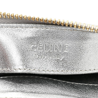 Celine Metallic Lambskin Large Trio Crossbody Bag Silver 8 of 17