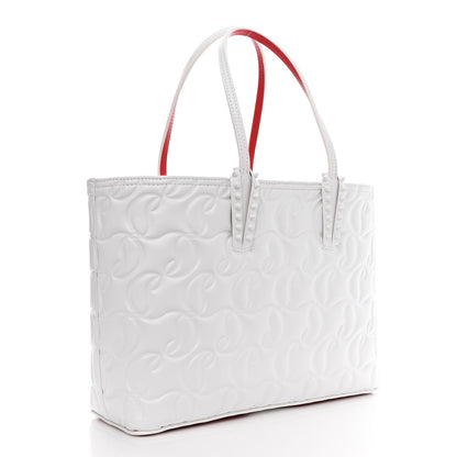 Christian Louboutin Nappa Embossed Small East West Cabata Tote White 4 of 11