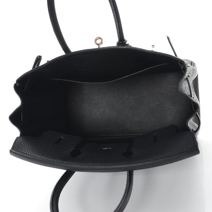 Hermes Togo Birkin 25 Black 8 of 36