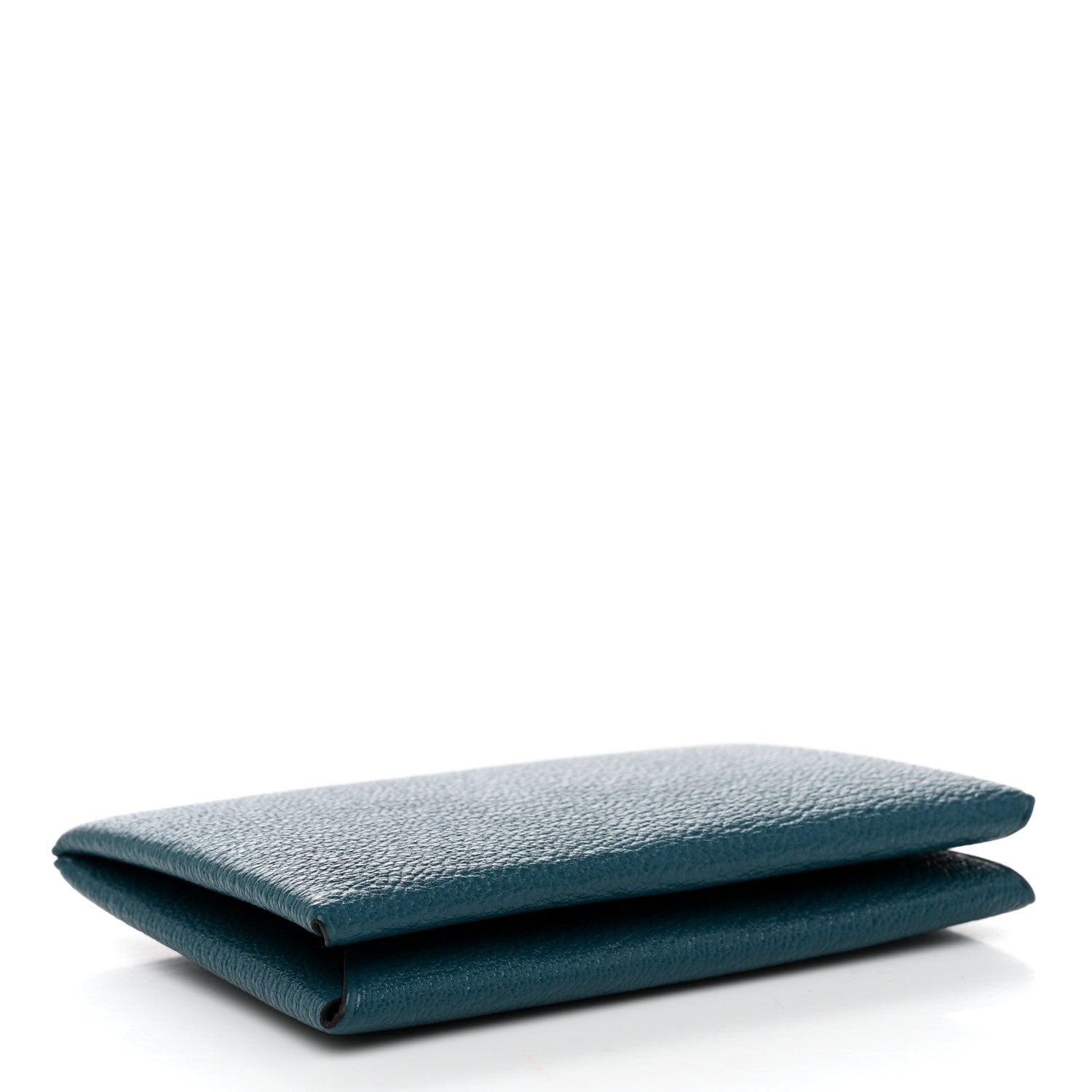 Hermes Chevre Mysore Calvi Card Case Vert Bosphore 4 of 8