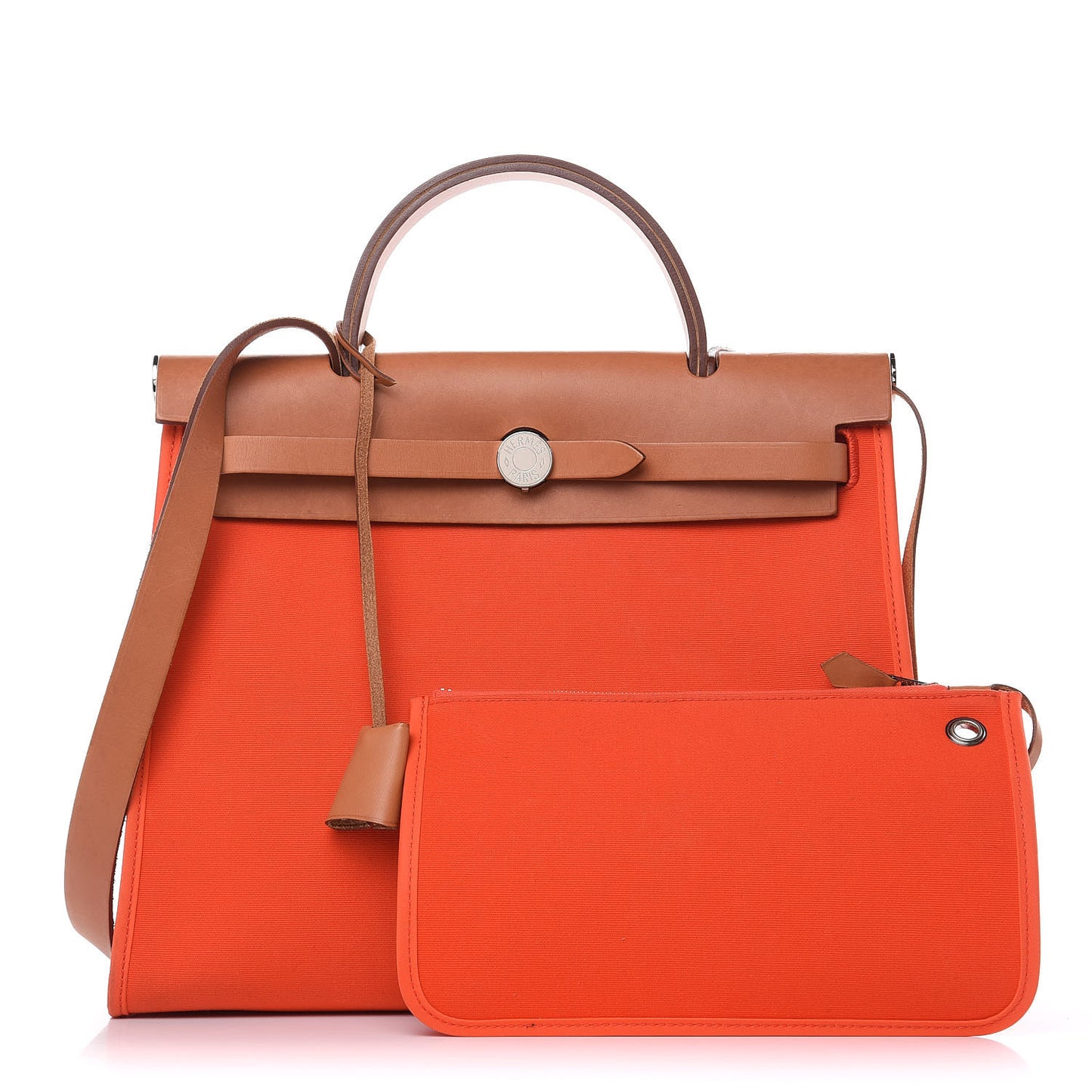 Vache Hunter Toile Herbag Zip 31 PM Capucine Fauve