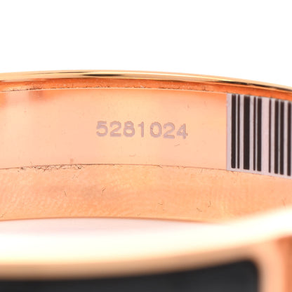 Hermes Enamel Narrow Clic Clac H Bracelet PM Black 5 of 8