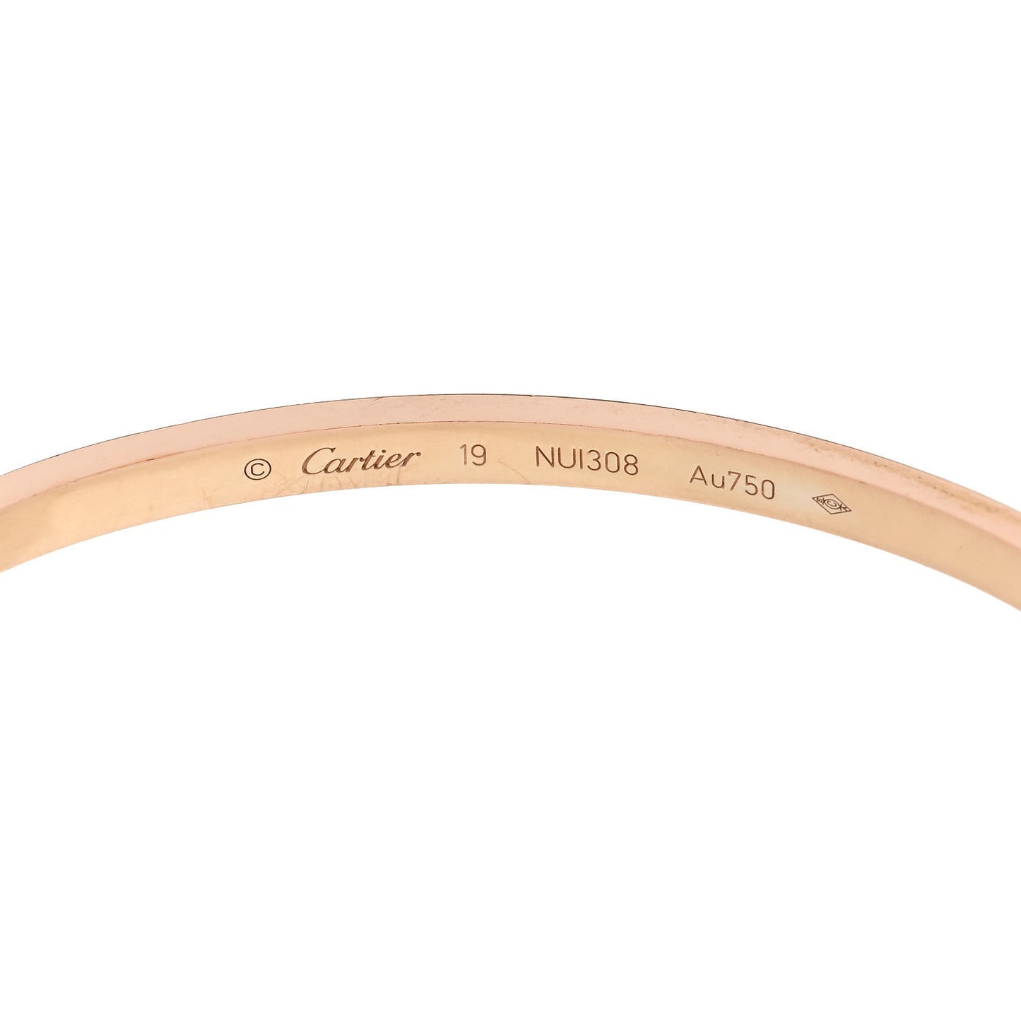 18K Pink Gold Small LOVE Bracelet 19