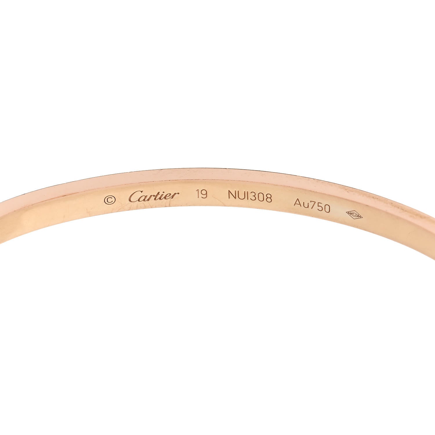 Cartier 18K Pink Gold Small LOVE Bracelet 19 6 of 8