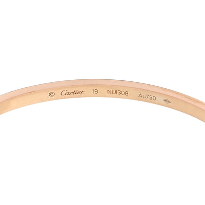 Cartier 18K Pink Gold Small LOVE Bracelet 19 6 of 8