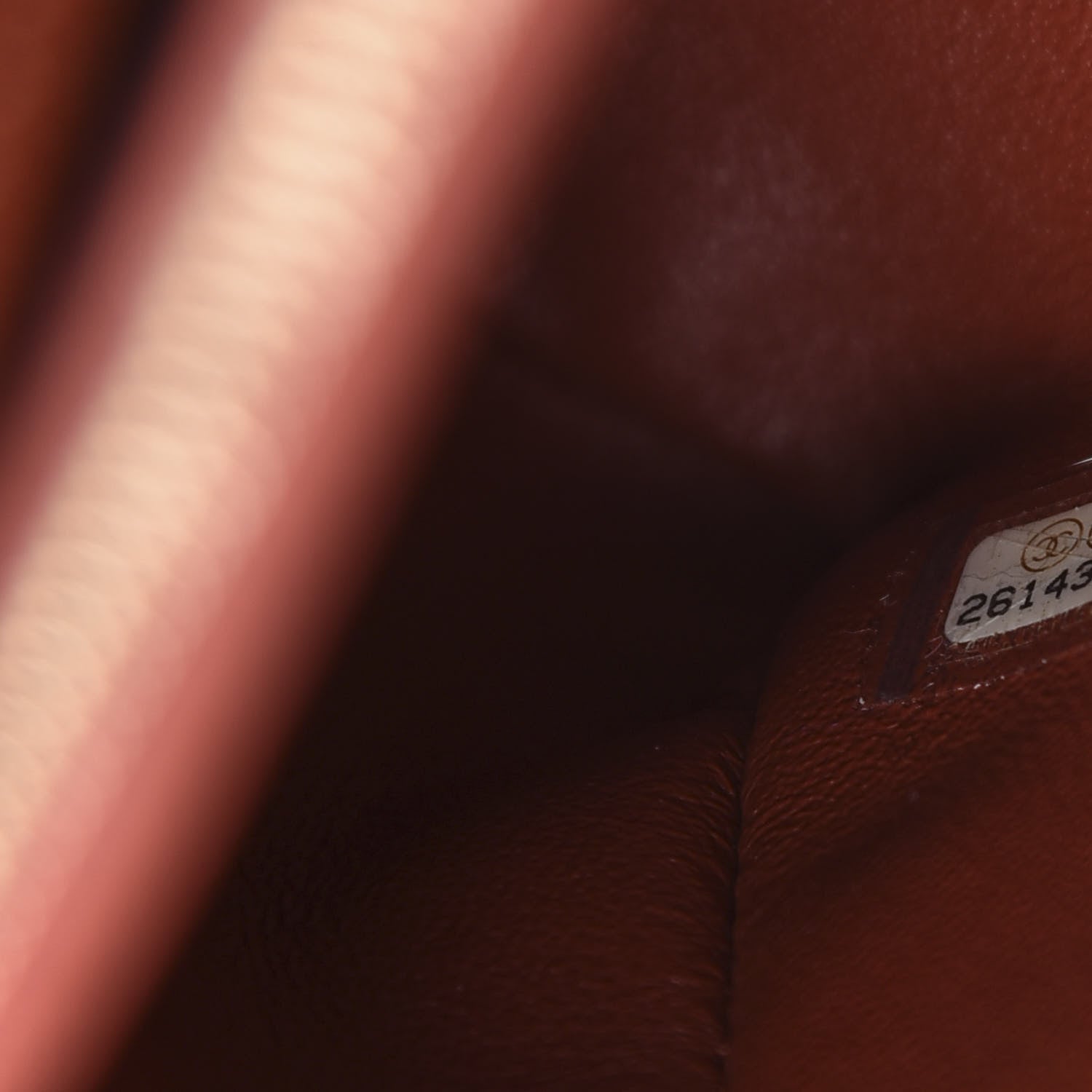 Chanel Caviar Lizard Chevron Quilted Small Coco Handle Flap Dark Orange 9 of 11