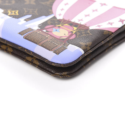 Louis Vuitton Monogram 2019 Christmas Animation Double Zip Pochette 9 of 11