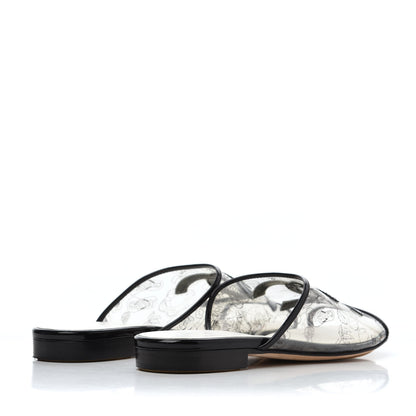Chanel Patent PVC CC Sandal Mule 37 Black 7 of 32