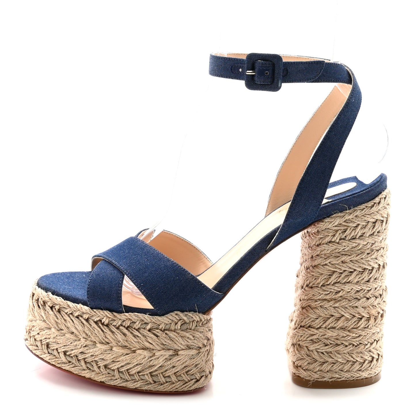 Denim Mariza 130 Espadrille Sandals 41 Blue Natural