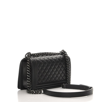 Chanel Caviar Quilted Medium Boy Flap So Black 3 of 8