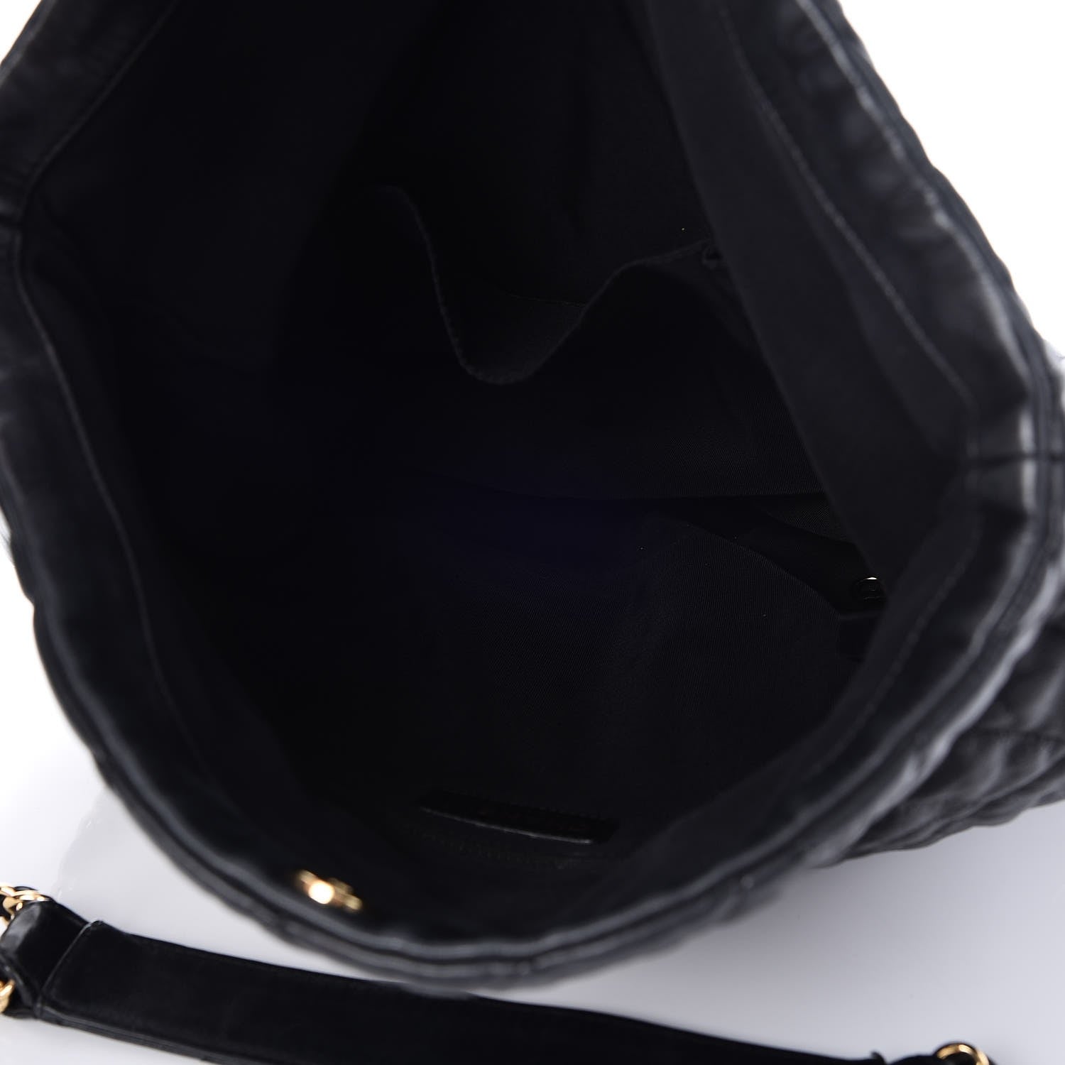 Chanel Calfskin Quilted Large Chain Me Hobo Black 5 of 8