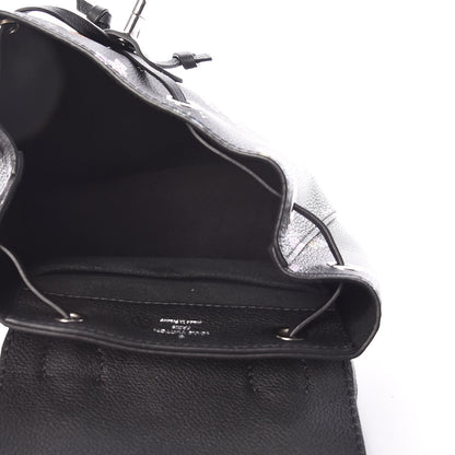 Louis Vuitton Calfskin Flower Lockme Mini Backpack Black Multicolor 5 of 9