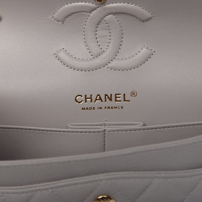 Chanel Caviar Quilted Small Double Flap Grey 6 of 11