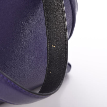 Fendi Goatskin Zucca Large Peekaboo Iconic Satchel Purple 13 of 14