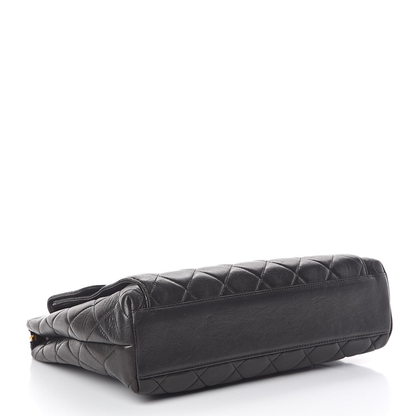 Lambskin Quilted Shoulder Bag Black