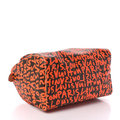 Louis Vuitton Monogram Graffiti Speedy 30 Orange 4 of 9