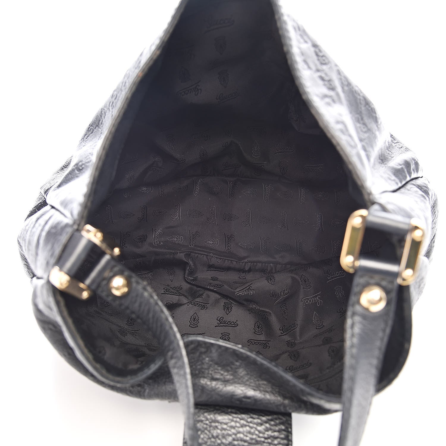 Gucci Guccissima Large New Ladies Web Hobo Black 5 of 20