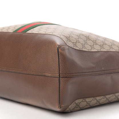 Gucci GG Supreme Monogram Web Large Ophidia Tote Brown 7 of 10