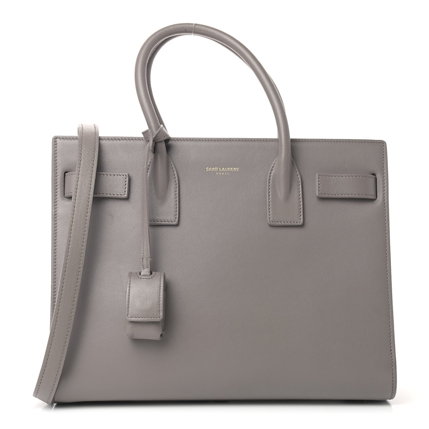 Saint Laurent Calfskin Baby Sac de Jour Fog 1 of 14