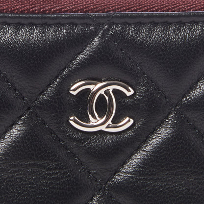Chanel Lambskin Quilted Small Cosmetic Case Black 7 of 10