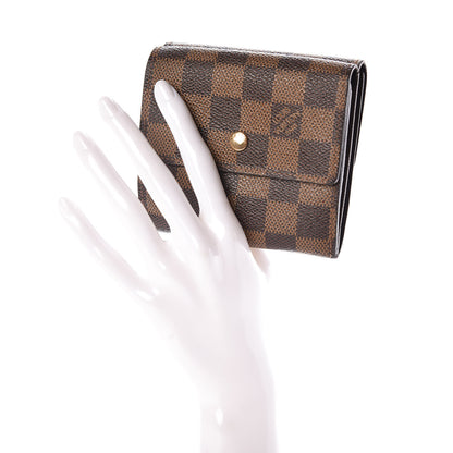 Louis Vuitton Damier Ebene Elise Wallet 2 of 7