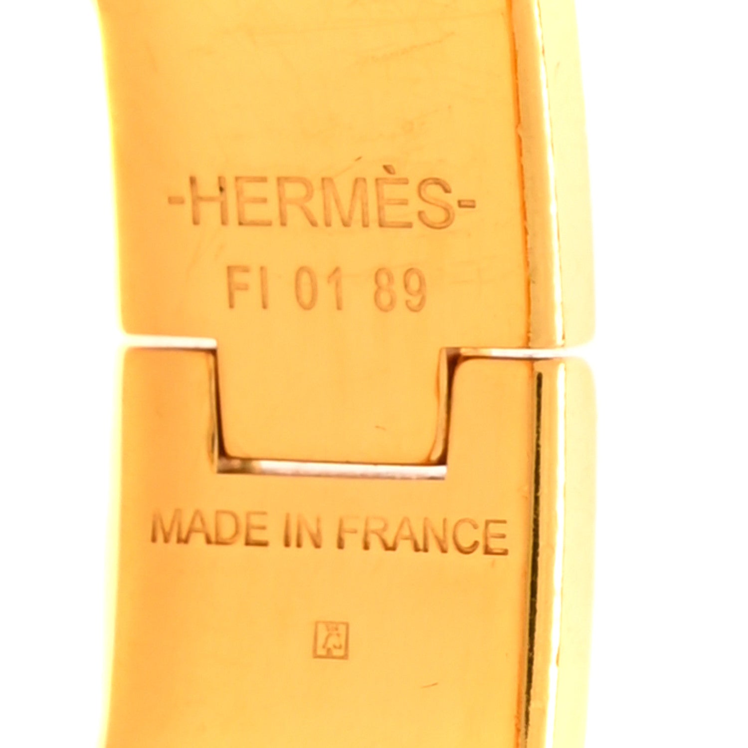 Hermes Enamel Narrow Clic Clac H Bracelet PM Orange 4 of 7