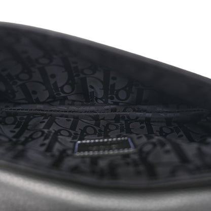 Christian Dior X KAWS Grained Calfskin Saddle Pouch Black 5 of 11
