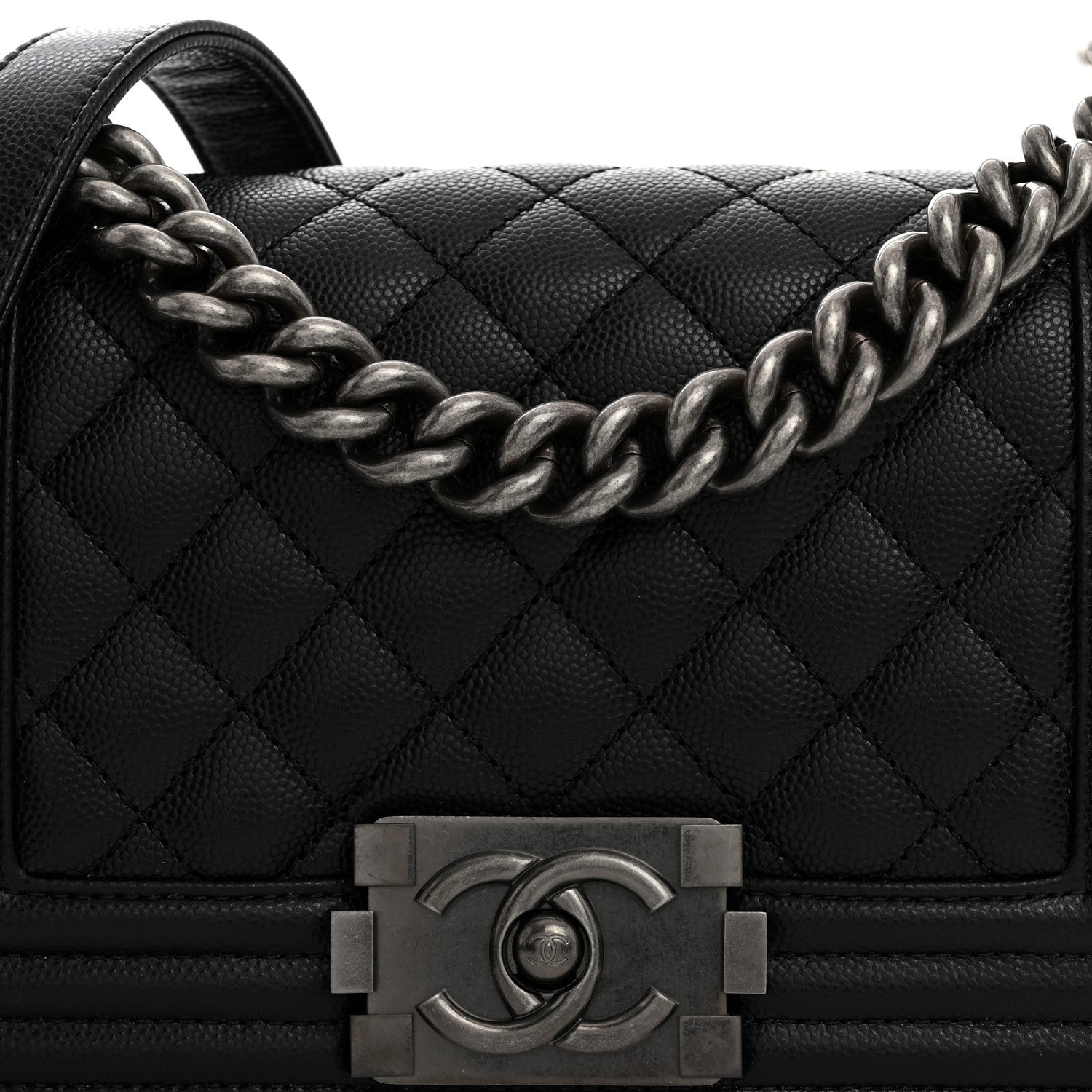 Chanel Caviar Quilted Small Boy Flap Black 8 of 10