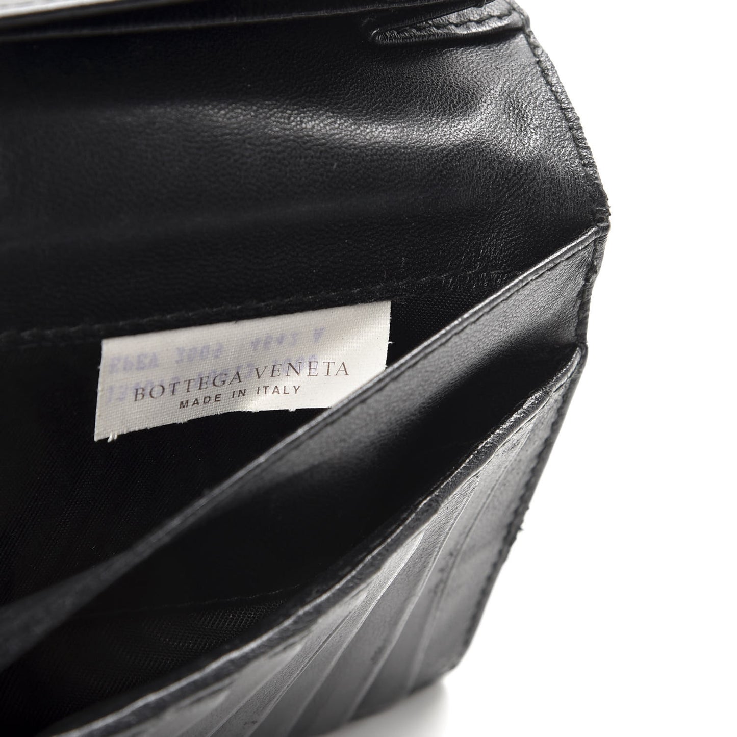 Nappa Intrecciato Continental Wallet Black