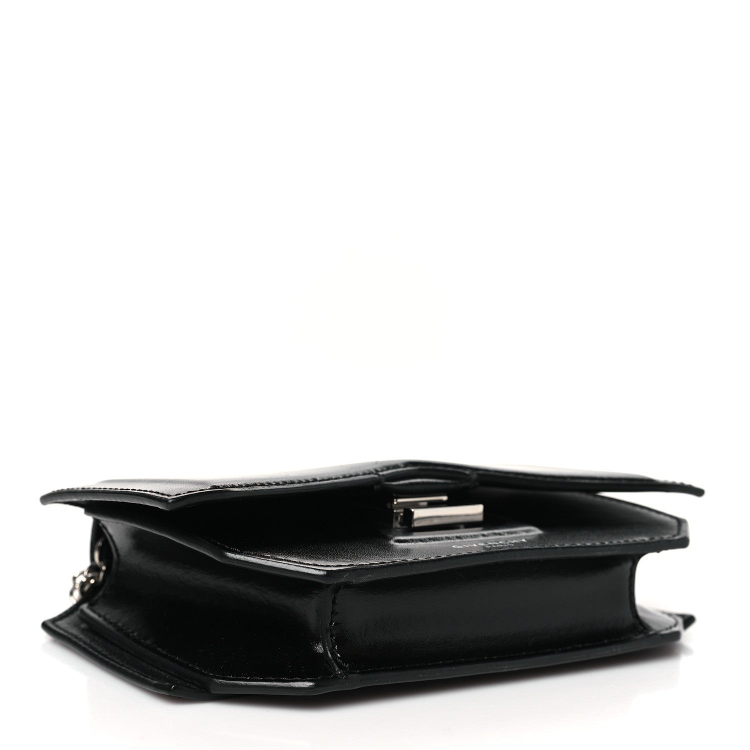 Givenchy Calfskin Bow Cut Chain Wallet Black 4 of 10