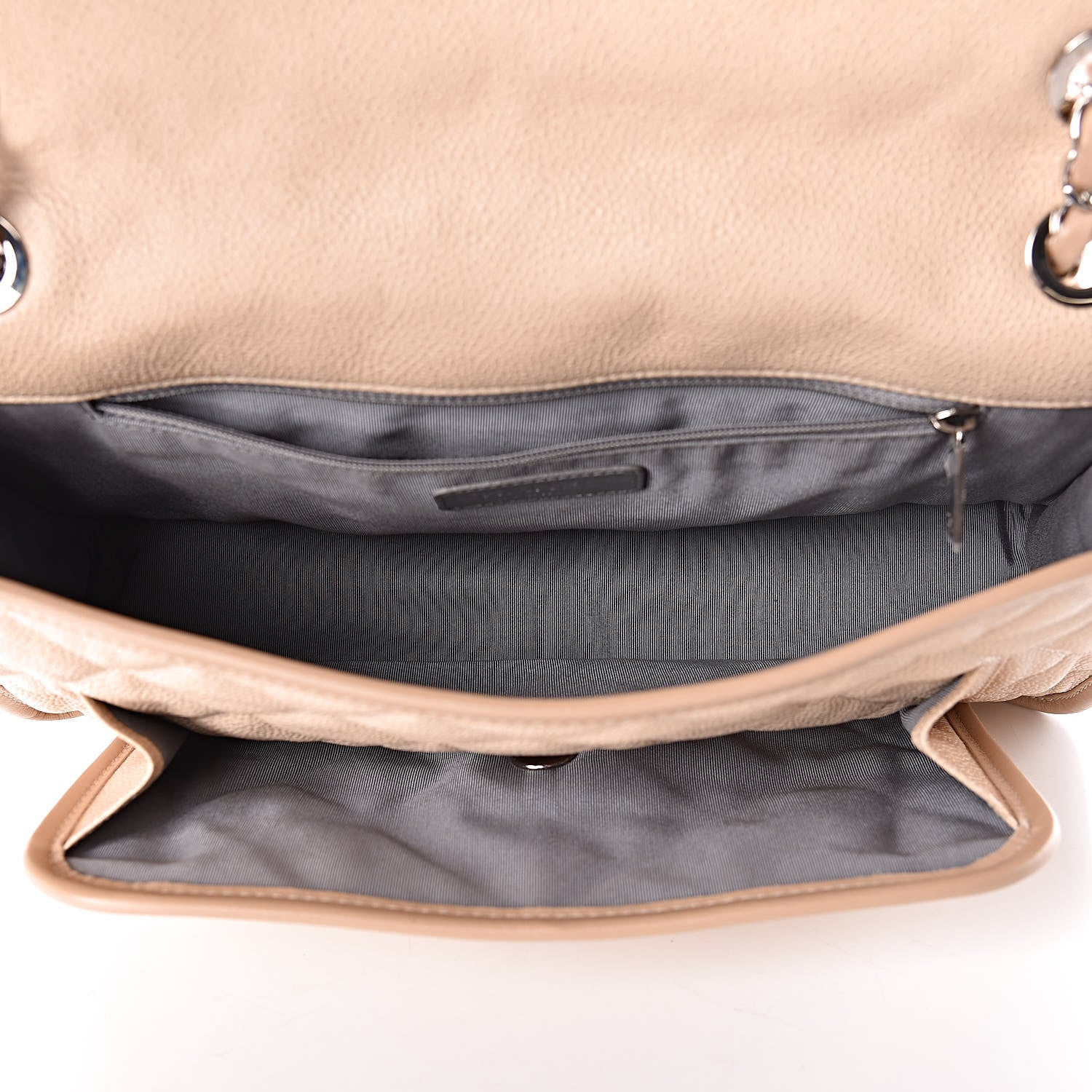 Chanel Caviar French Riviera Large Flap Beige 5 of 12