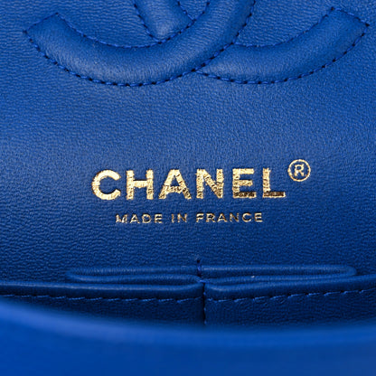 Chanel Caviar Quilted Small Double Flap Blue 6 of 11