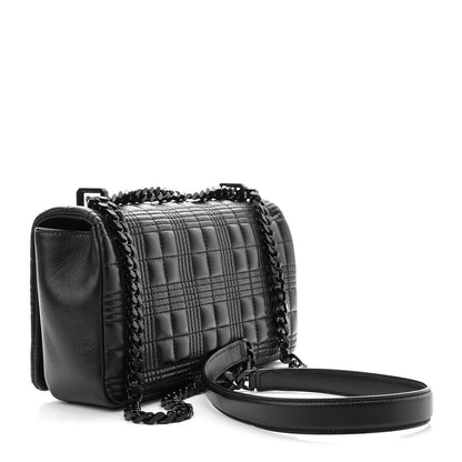Burberry Lambskin Quilted Small Lola Bag Black 3 of 9