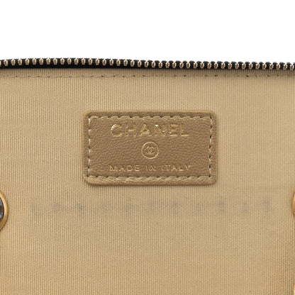 Chanel Lambskin Quilted Pearl Crush Small Vanity Case With Chain Black 6 of 11