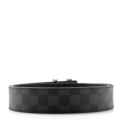 Louis Vuitton Damier Graphite 40mm LV Initiales Belt 95 38 2 of 7