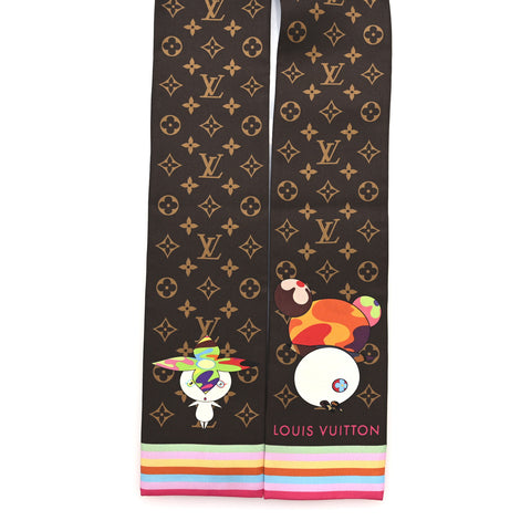 LV X TM Silk Monogram Superflat Character Bandeau Brown