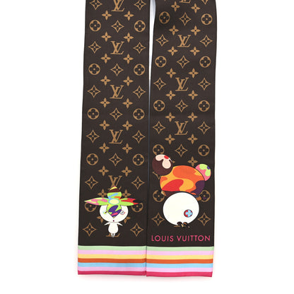 Louis Vuitton LV X TM Silk Monogram Superflat Character Bandeau Brown 2 of 4