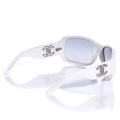 Chanel CC Sunglasses 6018 White 2 of 5