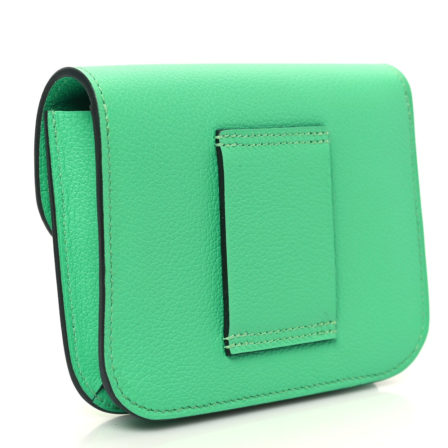 Evercolor Bi-Color Constance Slim Wallet Vert Comics Bleu Zellige